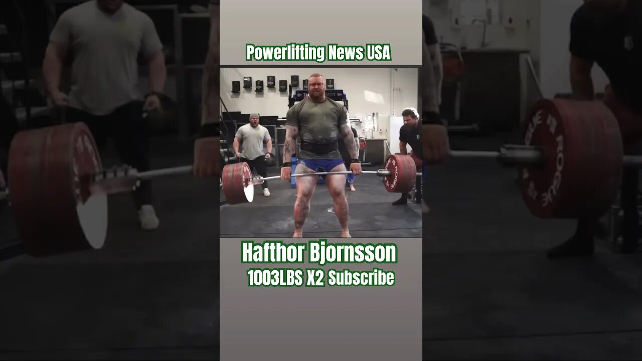 Hafthor Bjornsson: The Heaviest Deadlift Ever For Reps Must Watch #viral #short