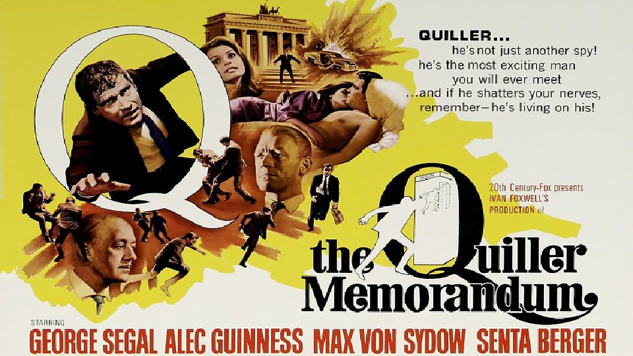THE QUILLER MEMORANDUM 1966 British Agent Investigates a West Berlin Killing FULL MOVIE HD & W/S