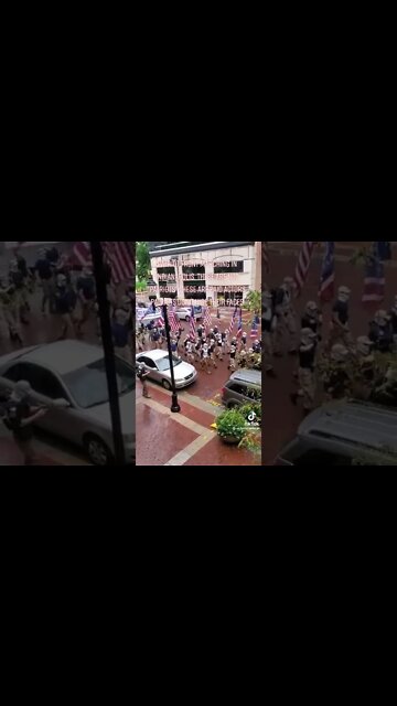 "Patriot Front" Marching in Indianapolis 2022 09 03 23 10 54