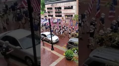 "Patriot Front" Marching in Indianapolis 2022 09 03 23 10 54