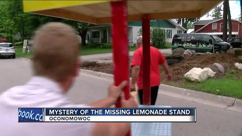 Oconomowoc community comes together to replace missing lemonade stand