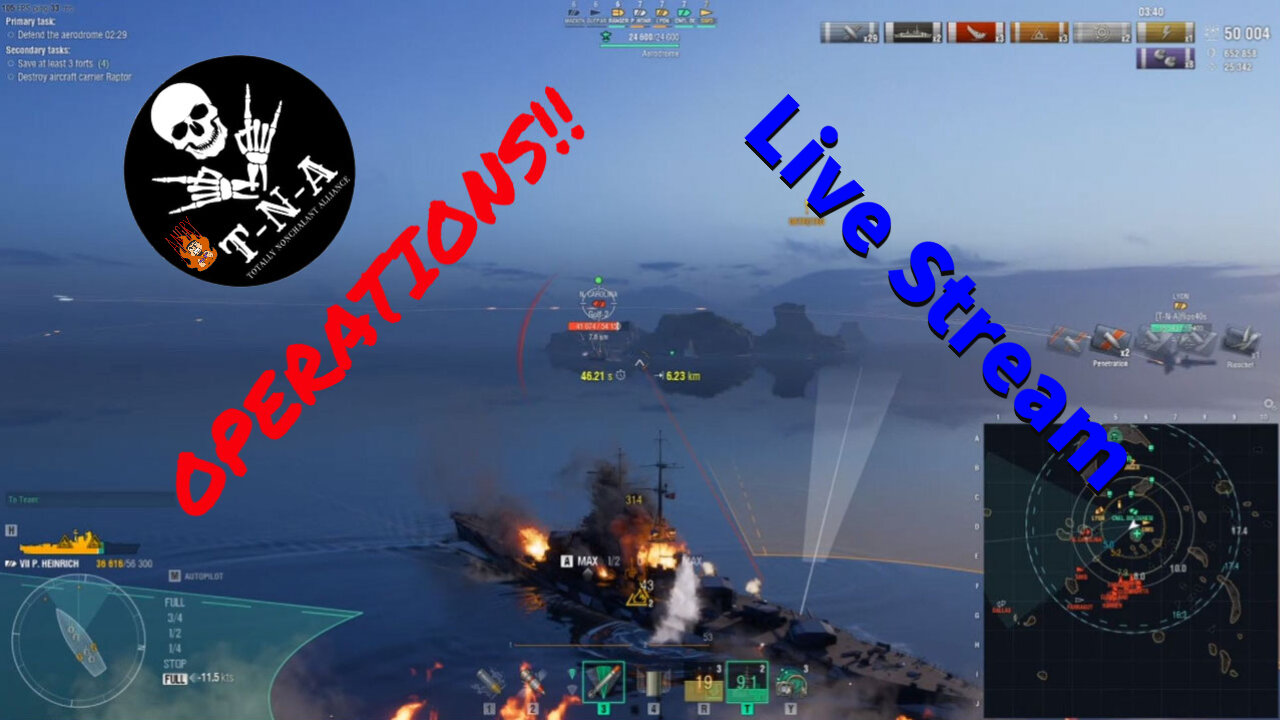 T-N-A Clan running Operations in World of Warships 06/01/2023