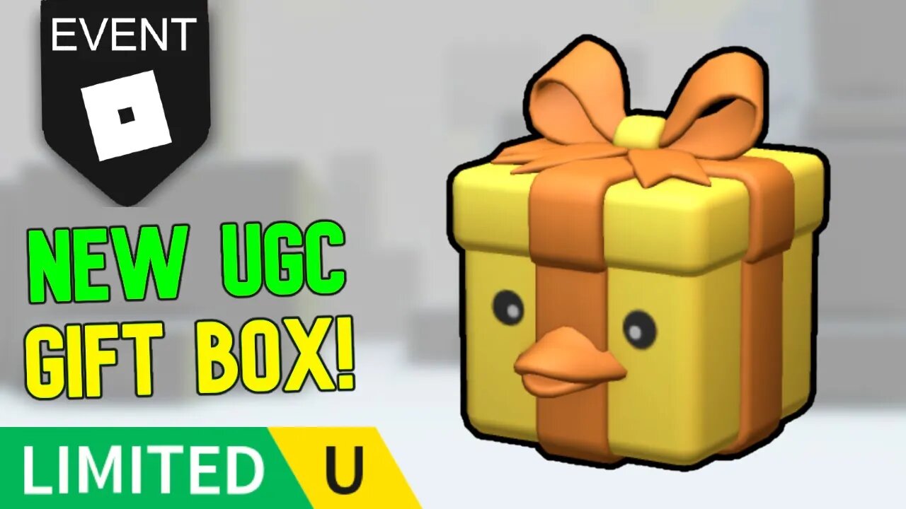 [UGC GIFT] NEW 'Duck Gift Box' By DuckXander (ROBLOX LIMITED UGC ITEMS)