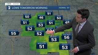 A cold start to Monday