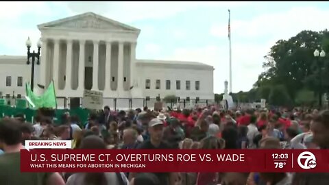 Demonstrations begin in Detroit after SCOTUS overturns Roe v. Wade