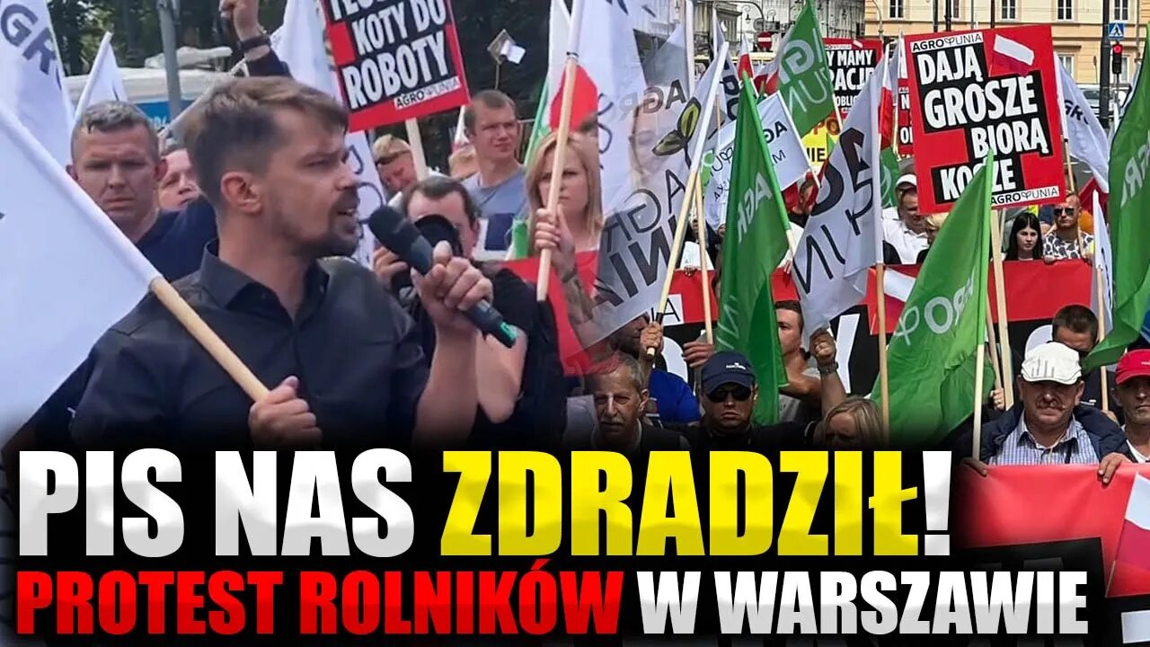 PiS nas ZDRADZIŁ! Protest rolników w Warszawie \\ Polska.LIVE