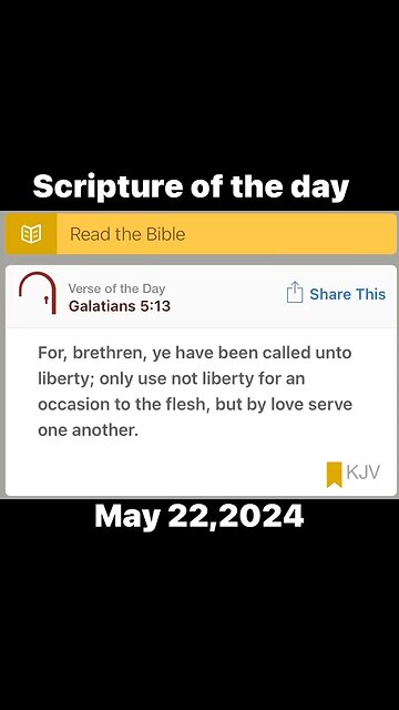 05/22/24 Scripture of the day