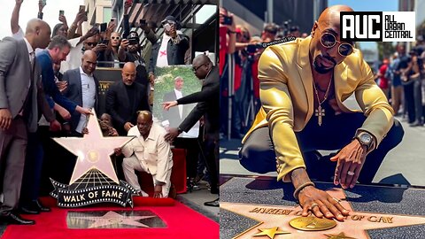 Tupac Hollywood Walk Of Fame Star Ceremony