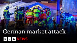 Carnage at German Christmas market as car smashes into crowd in suspected attack | BBC News