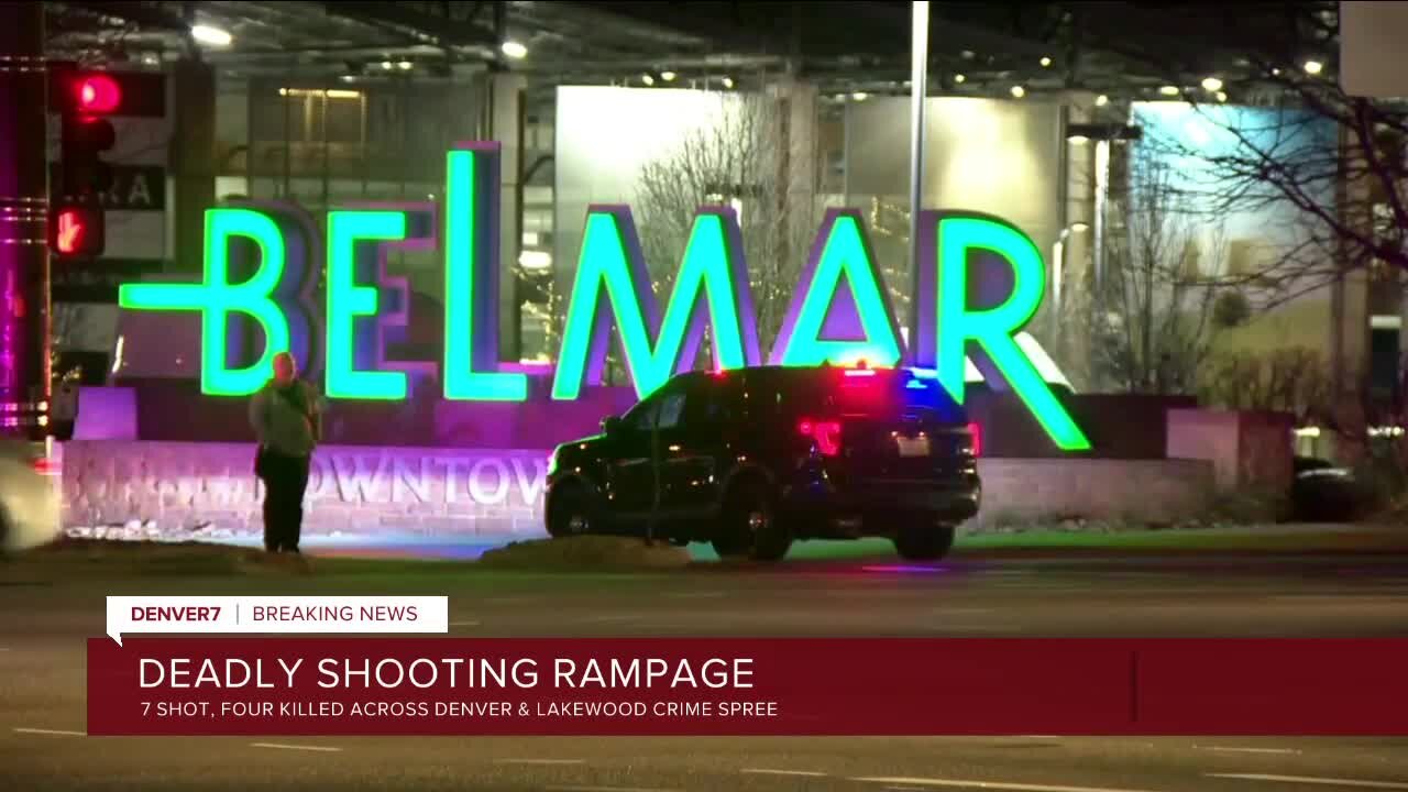 Gunman kills four, injures three in shooting spree that spanned Denver, ended in Lakewood