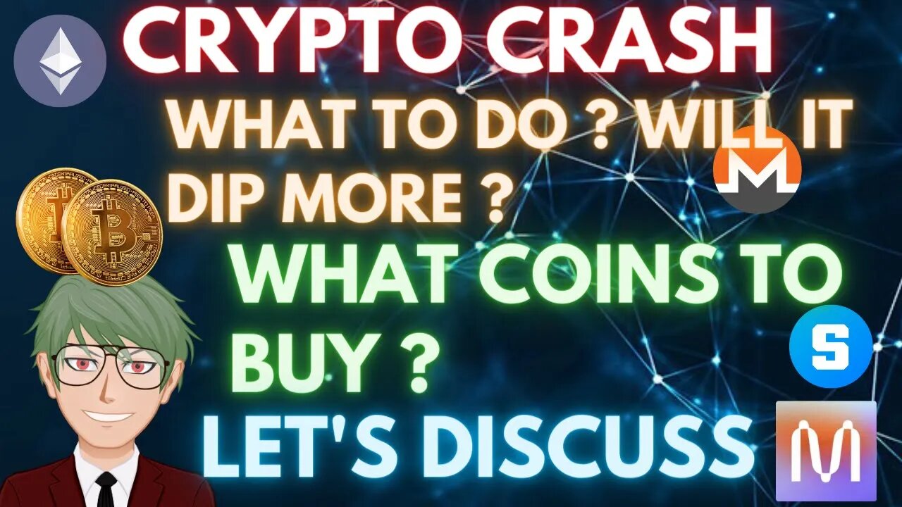 HUGE CRYPTO CRASH BITCOIN DIP, WHAT TO DO FROM HERE AND IS IT TIME FOR CRYPTO ACCUMULATION ?