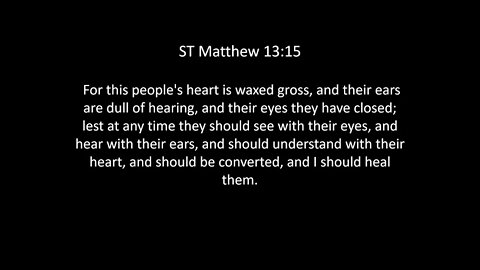 ST Matthew Chapter 13