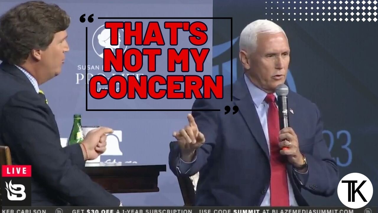 Tucker Carlson Questions Mike Pence at the Turning Point USA Student Action Summit