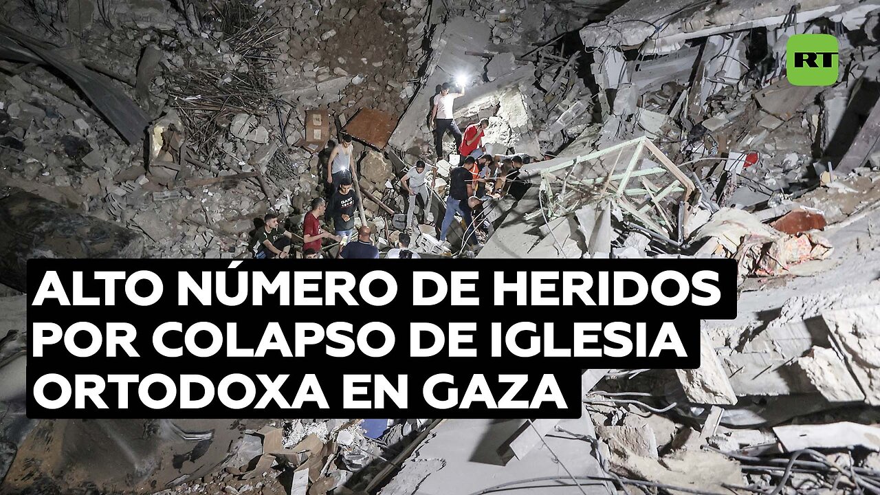 Muertos y decenas de víctimas tras el colapso de una iglesia en Gaza