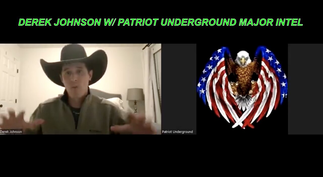 Derek Johnson W/ PATRIOT UNDERGROUND W/ INTEL ON TRUMP ARREST, LAW OF WAR MANUAL MILITARY TRIBUNALS