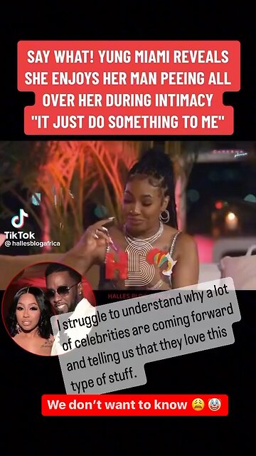 P Diddy : Yung Miami Nasty SEX Comment