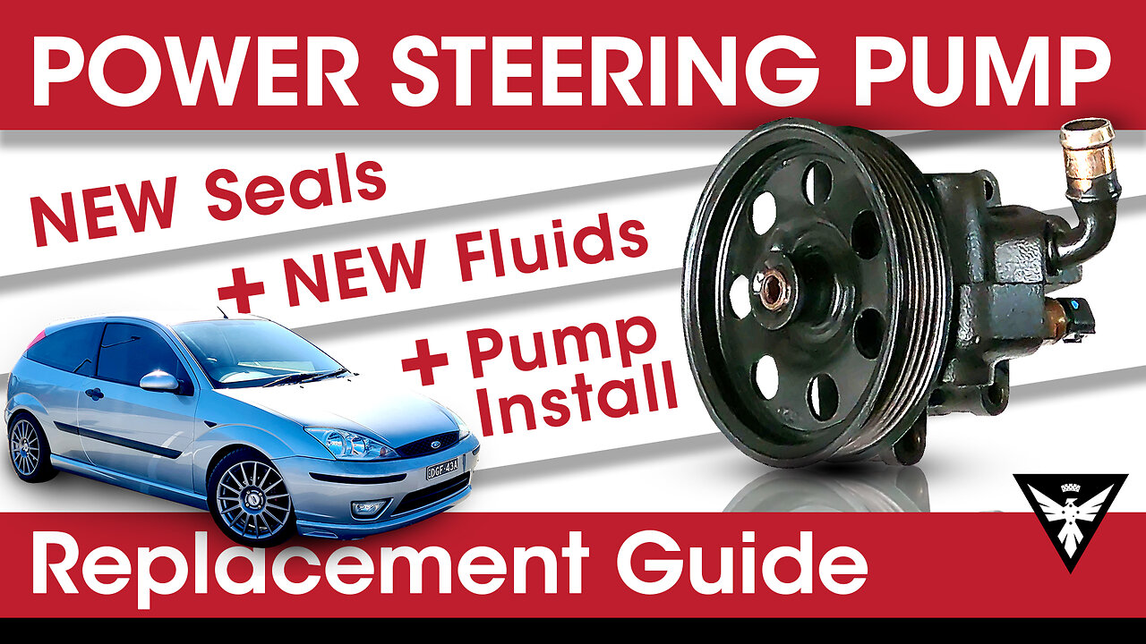 Power Steering Pump Replacement - Fixing P.S. Noise and Changing Steering Fluid - Ford Focus MK1