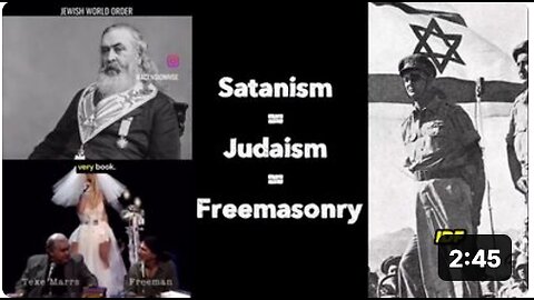 👹Satanism = ✡️Judaism = 👁️Freemasonry