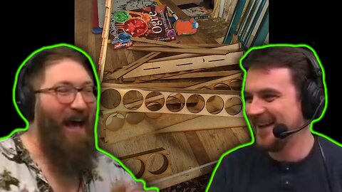 Ben destroys his paint rack - Tom and Ben