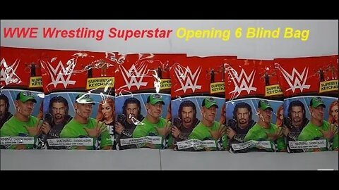 🔥WWE Wrestling Superstar 🔥Opening 6 Mystery Blind Bag Keychain Collect 18 Series 1 toy & card review