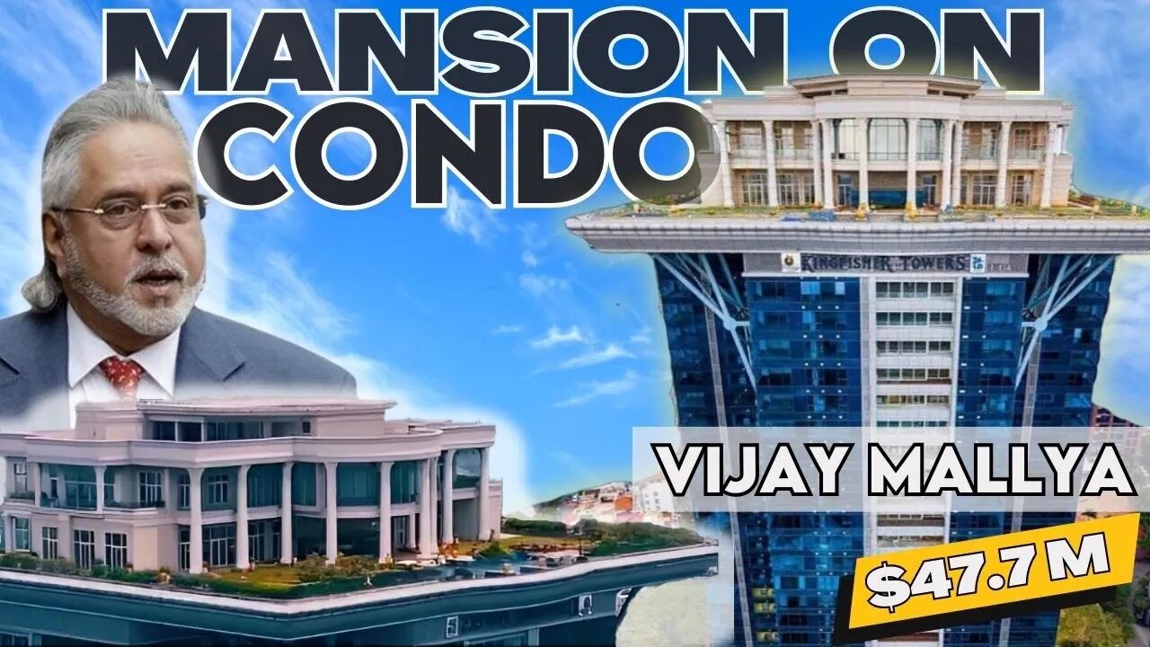 Mogul Builds Mansion House on Top of Skyscraper Condo | Vijay Mallya Exclusive Condo Tour