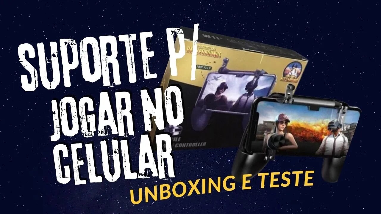 Suporte para Jogar no Celular com Botões e Analógico | Unboxing e Teste | Prestou?