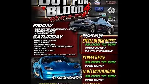 LIVE: Drag Racing - Out For Blood 4 [Day 2] @bradentonmotorsportspark2637 10.28.23