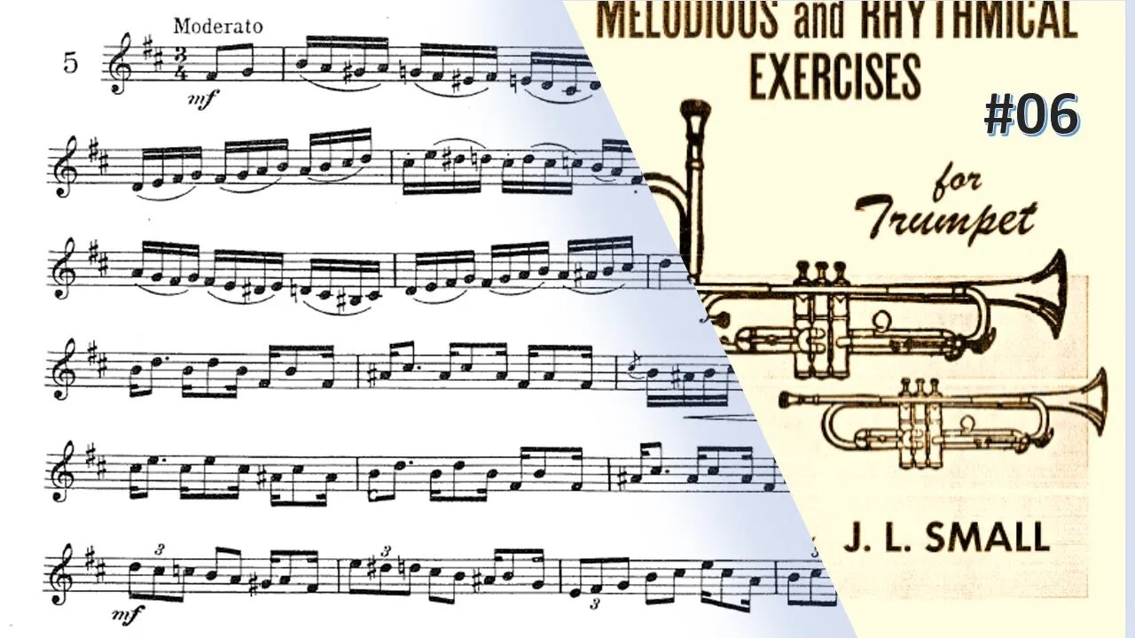 🎺🎺🎺 [TRUMPET ETUDE] Small 27 Melodical and Rhythmical exerc. forTrumpet- #06 por Helder Passinho Jr.