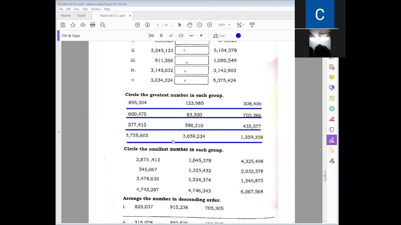 Maths B Class 5 7 4 21