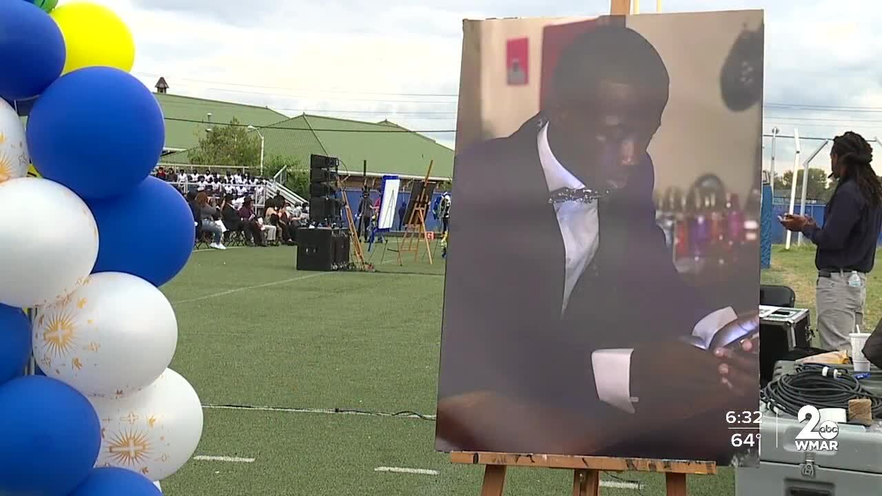 Mervo High School football player gets emotional send-off