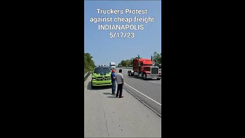 Trucker Protest In Indianapolis