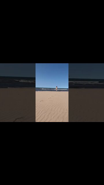 Walking back from the ocean