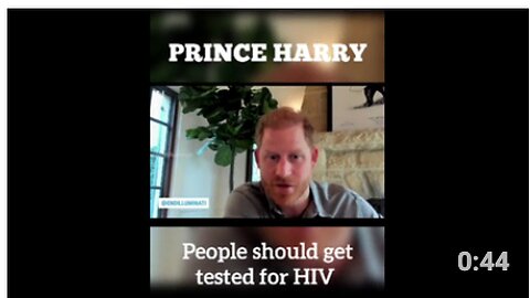 PRINCE HARRY: PEOPLE SHOULD GET TESTED FOR HIV 💉🩸👀