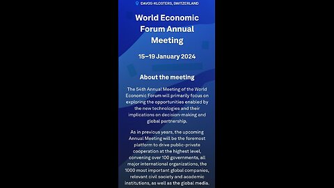 MULTILATERALISM WHO WILL SET THE RULES - DAVOS 2024 WORLD ECONOMICAL FORUM