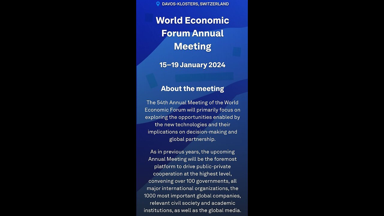 MULTILATERALISM WHO WILL SET THE RULES - DAVOS 2024 WORLD ECONOMICAL FORUM