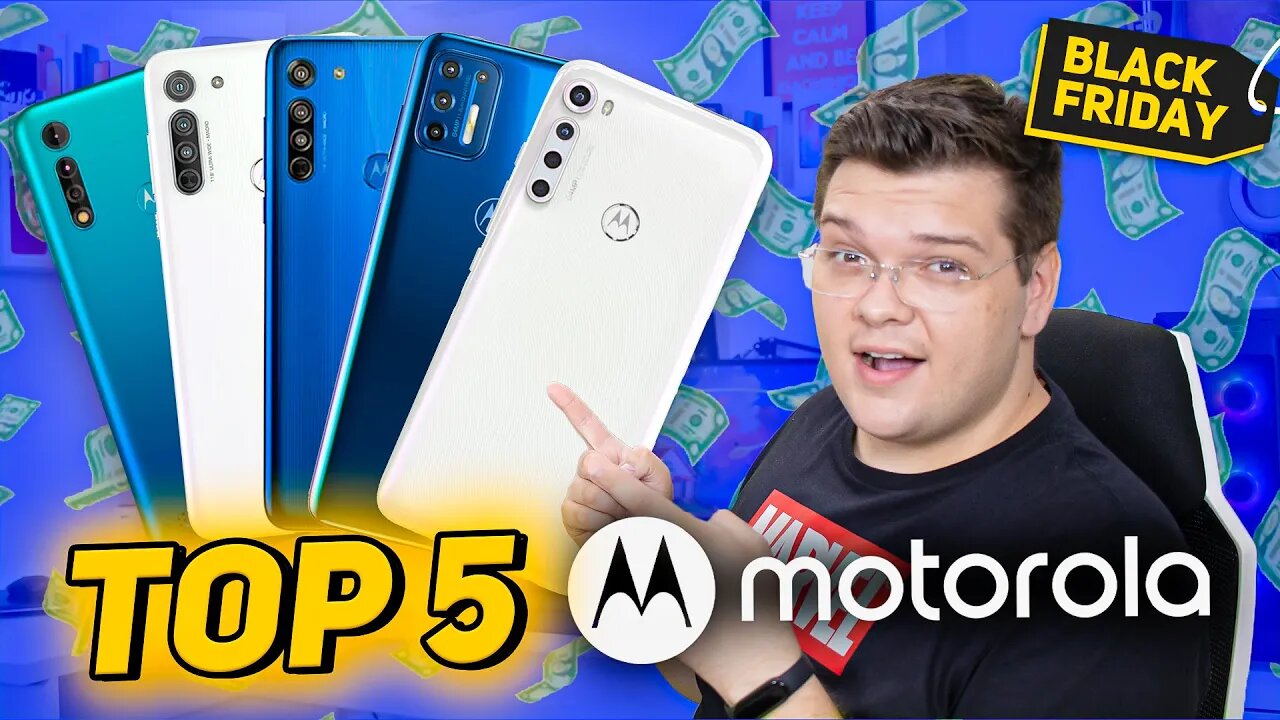 TOP 5 SMARTPHONES da MOTOROLA para COMPRAR na BLACKFRIDAY!