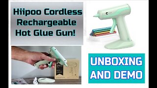 Nice Glue Gun! Hiipoo Portable, Rechargeable and Cordless - Nice Glue Beads