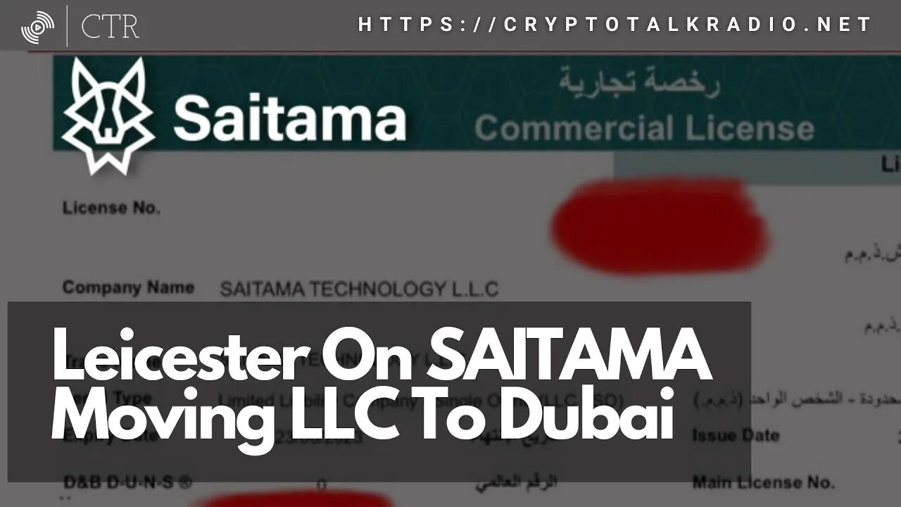 Leicester On SAITAMA Moving The LLC To Dubai And Ducking Out Of The US