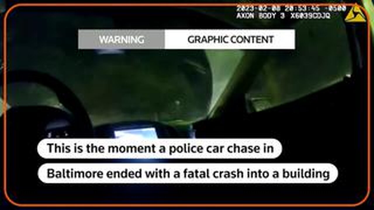 Baltimore: Video captures police car chase ending in fatal crash