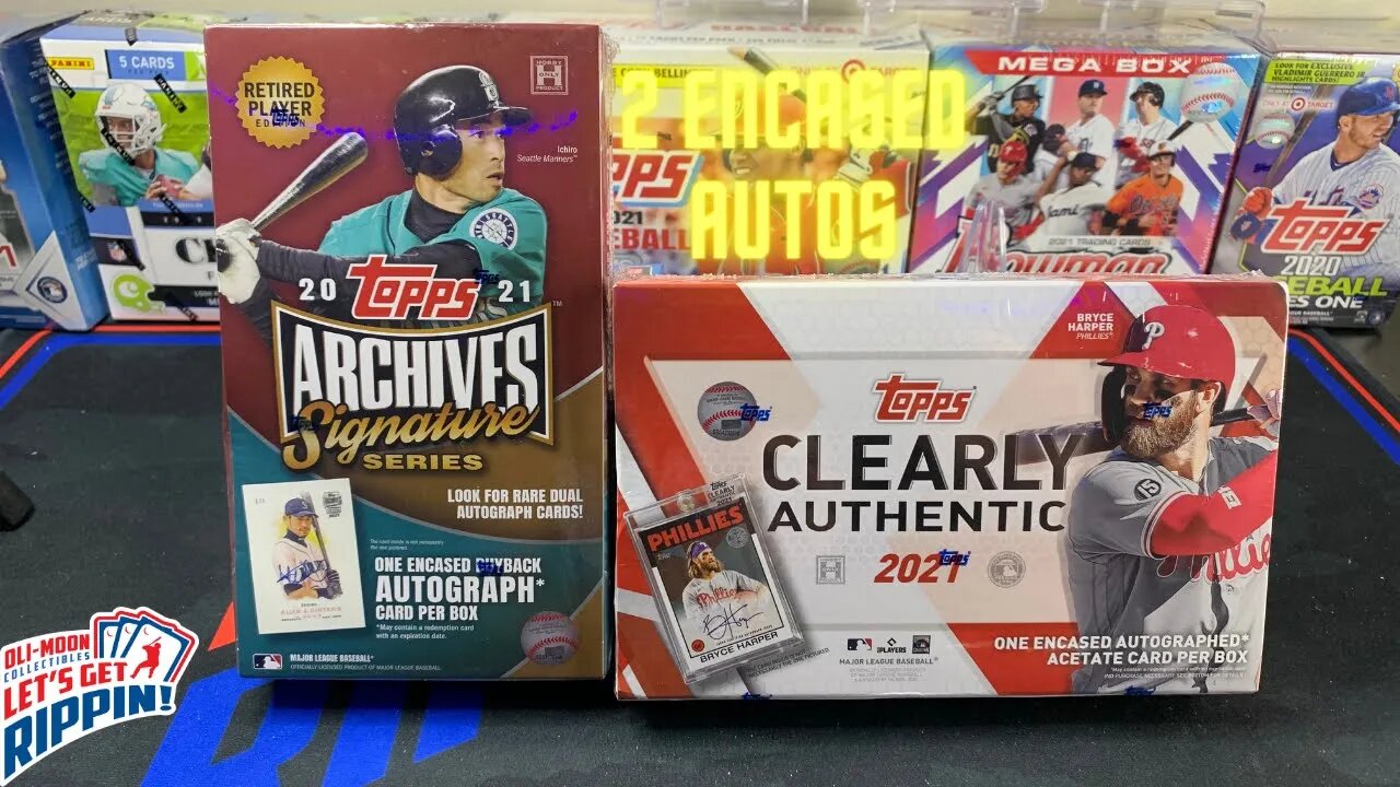 2 Encased Autos🔥 2021 Topps Clearly Authentic & 2021 Topps Archives Retired Player Edition