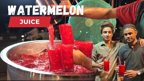 Water Pomp Ka Famous Tarbooz Ka Sharbat | WaterMelon Juice🍉 | Charlie foodies