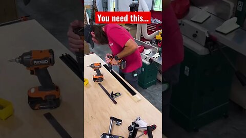 Jessem stock guide install. A must have in the shop! #woodworking #shorts #viral