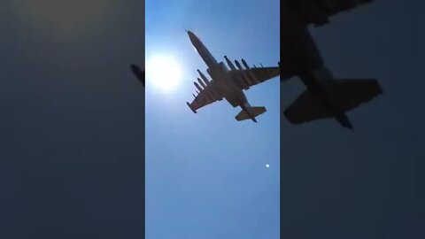 Low-flying Ukrainian Su-25 somewhere in the area of operations!