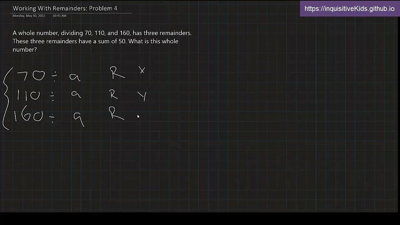 Working With Remainders: Problem 4