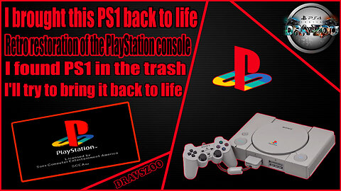 I brought this PS1 back to life | I found it in the trash| cleaning & restoration of the PS1 console