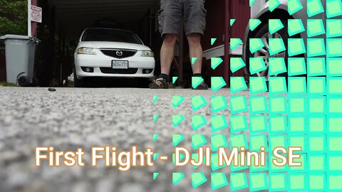 First Flight with my new DJI Mini SE - Almost took my head off!