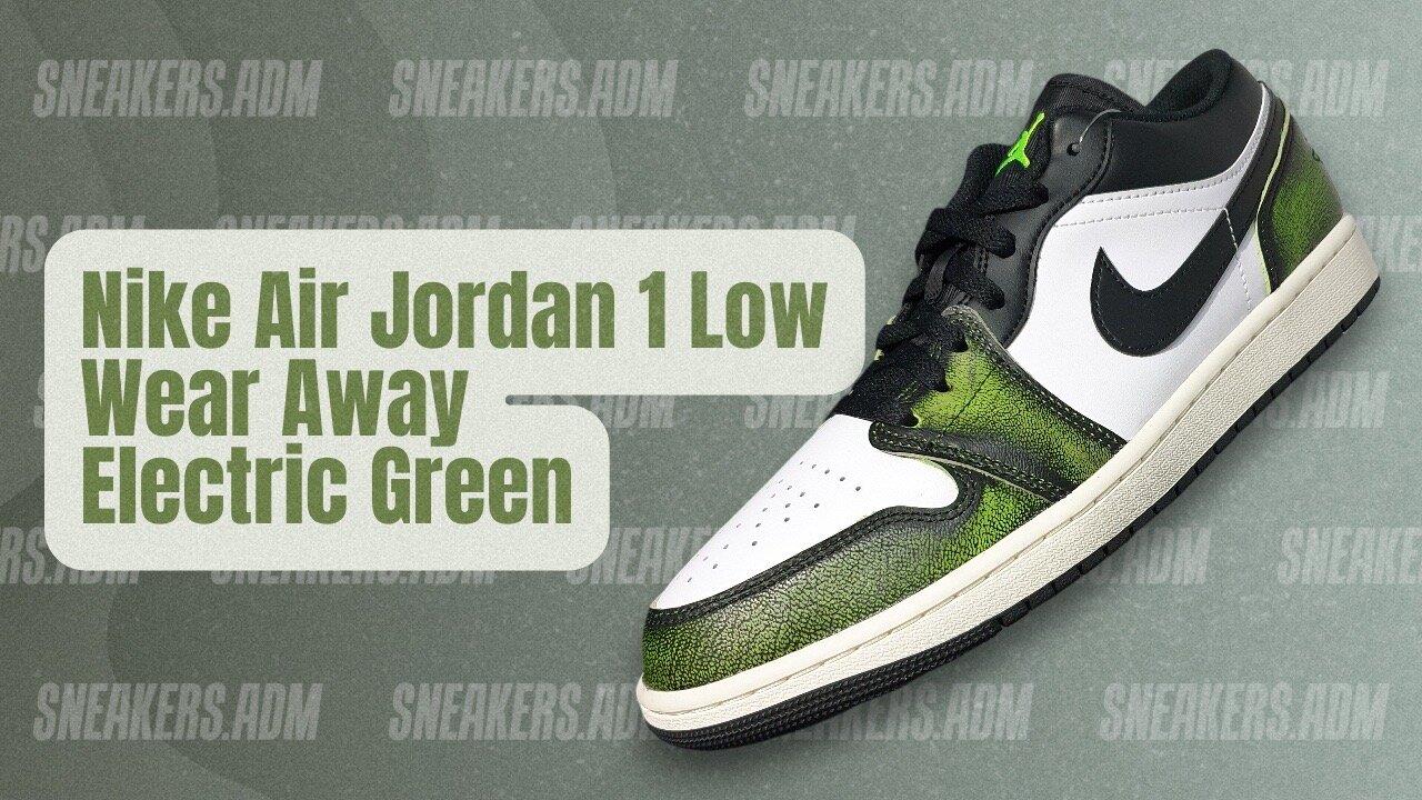 Nike Air Jordan 1 Low Wear Away Electric Green - DN3705-003 - @SneakersADM