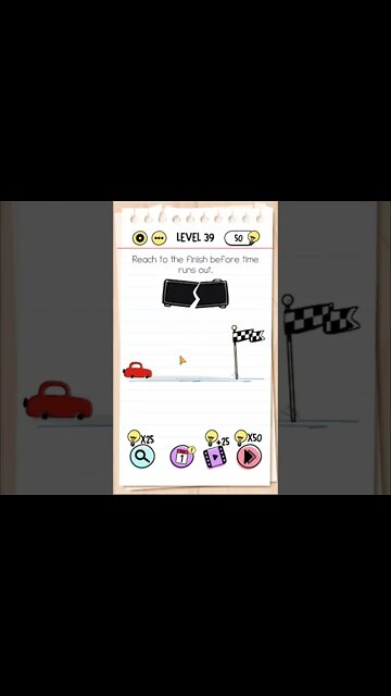 Brain Test Tricky Puzzles Level 39 Reach to the finish before time runs out.