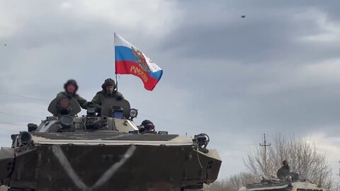 ★★★ Russian Armed Forces Units Move Through Populated Areas in Kharkov Region