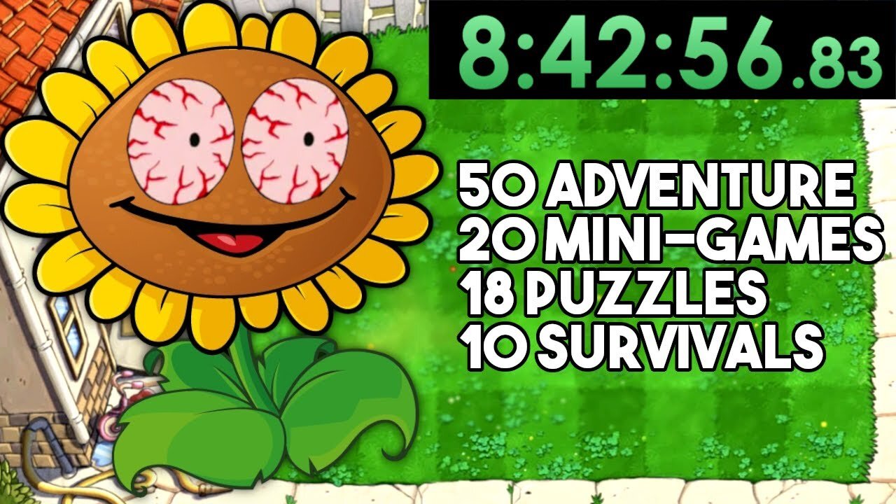 I Tried 100% Speedrunning Plants vs Zombies